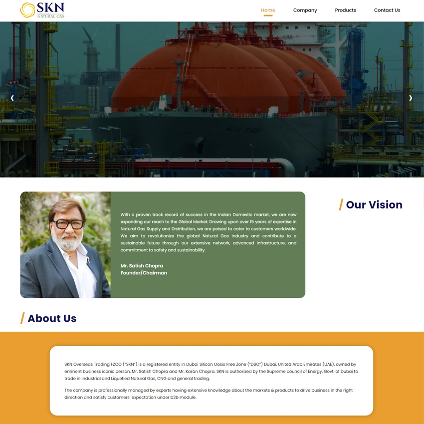 SKN Natural Gas Project Image